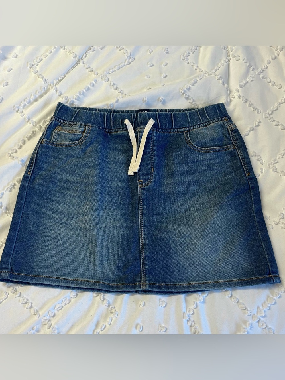 GAP Denim Elastic Waist Skirt - Blue